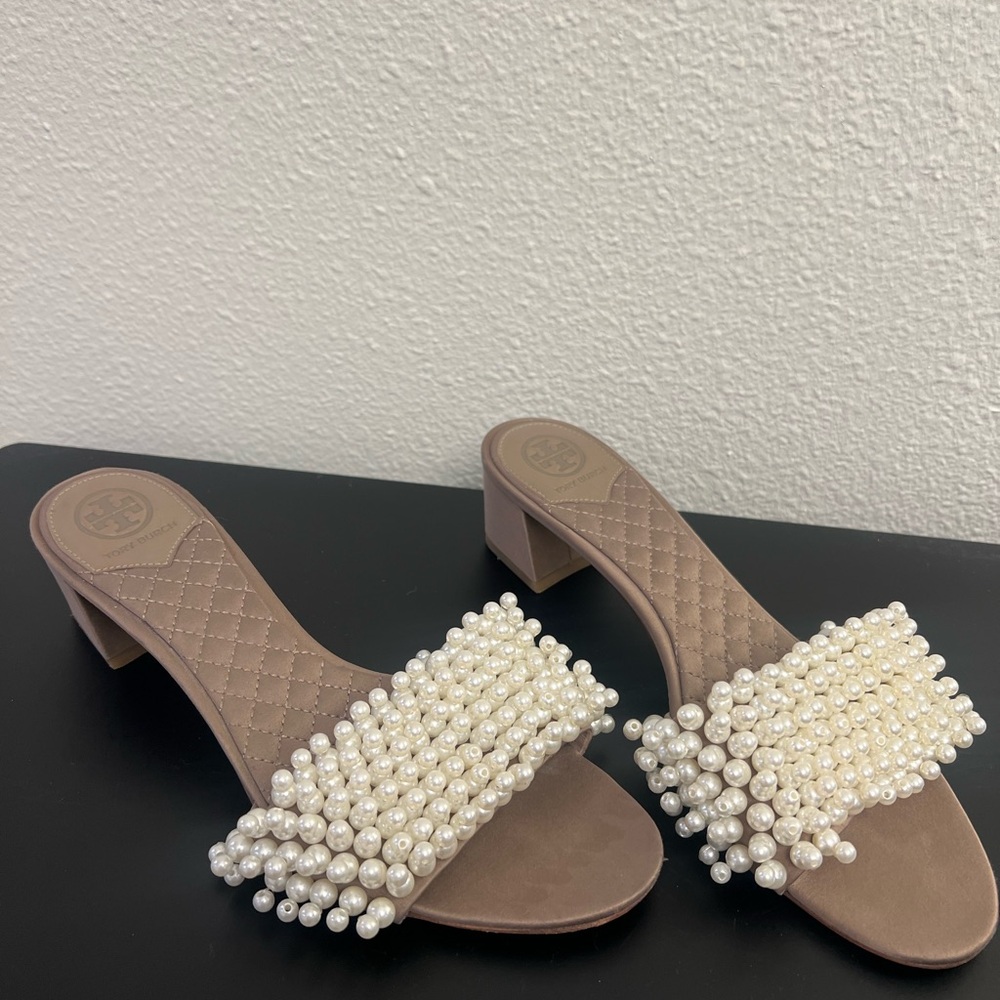 Tory Burch Tatiana Pearl Block Heel